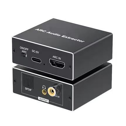 Hardrock Metal for ARC Converter with Audio Return Channel Optical and Coaxial Outputs 35mm Left/Right Channels