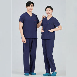 Комфортная медицинская одежда с V-образным вырезом, оптовая продажа больничной спецодежды, стоматологическая клиника, врачи, хирургическая Женская медицинская униформа, наборы скрабов - Product Image 6