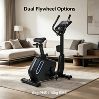 Bicicleta Estática Magnética K-FIT GS-8760BP, Equipo de Gimnasio Comercial de Alta Gama, Programable, Resistente, para Uso Doméstico