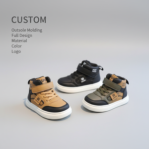 <span class=keywords><strong>Sneakers</strong></span> Unisex per Bambini 2026 con Chiusura a Strappo, Tomaia in Pelle, Comode, Design Personalizzato, Vendita all'Ingrosso - Product Image 1