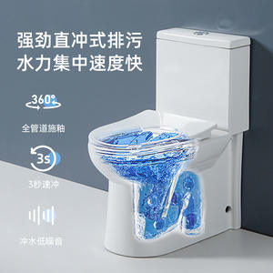 Inodoro de descarga directa de una pieza EGNS Yingge Nisi con drenaje izquierdo/Derecho certificado CE DE LA UE para villas - Product Image 2