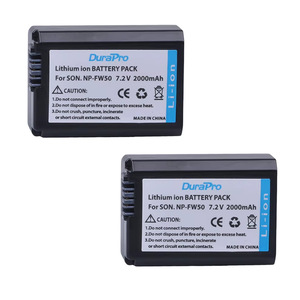 Kit batterie et chargeur Durapro NP-FW50, 2 batteries 2000mAh avec chargeur double USB-C pour Sony A5000 A6000 A6300 - Product Image 4