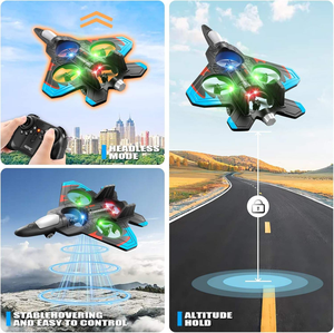 360 ° Cirkelen 6 Kanaals Rc Straaljager Schuim Vliegtuig Speelgoed Met Licht 2.4G Stunt Epp Vliegtuig Afstandsbediening Vliegend Model Voor Kinderen - Product Image 4