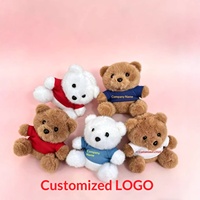 Ours en peluche Teddy de graduation, pendentif porte-clés mignon avec rembourrage en coton PP et impression de logo