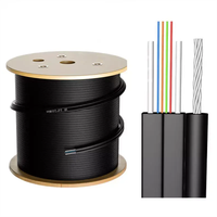 Cable de Fibra Óptica para Exteriores GJYXCH, 1 km, 1 Núcleo, con Revestimiento LZSH Negro para FTTH