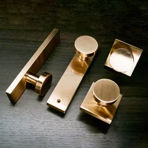 现代新款式漂亮榫卯锌材料高品质门钥匙板拉手锁锌合金盒包装方头3年