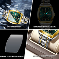 Jam Tangan Pria Binbond B400 400 Stainless Steel Quartz Mewah Tahan Air Bisnis Kasual Jam Tangan Pria Custom