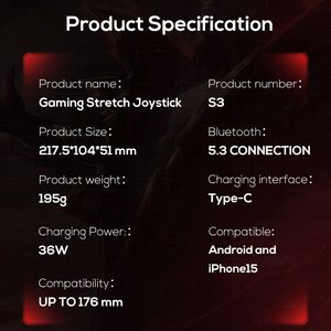 Memo S3 36W Fast Charging Telescopic Game Controller Phone Stretching <strong>Gamepad</strong> for <strong>Android</strong> <strong>IOS</strong> - Product Image 6