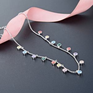 पॉलिवा 925 स्टर्लिंग चांदी की महिला पैर गहने एडजस्टेबल हीरे की चेन को 22 + 3 सेमी 30 पीसी - Product Image 4