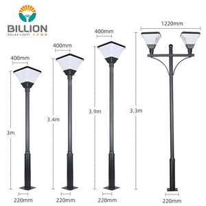 Éclairage solaire extérieur facile à installer pour <span class=keywords><strong>jardin</strong></span> et parc, avec panneau solaire ou <span class=keywords><strong>charge</strong></span> AC - Product Image 2