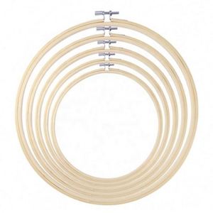 Hot Sale Natural Bamboo Eco-Friendly <b>Embroidery</b> Hoop <b>Frame</b> with Carved Music Folk Art Design for Chinese New Year - Product Image 1