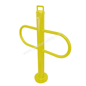 Bolardo de Tráfico Desmontable Verde/Amarillo con Asa Superior y Anillo de Cadena Lateral, para Seguridad Vial <span class=keywords><strong>en</strong></span> Zonas Residenciales, Plazas y Carreteras - Product Image 6