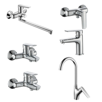 Robinet mural de haute qualité en zinc et plastique, double usage, pour salle de bain, douche et baignoire