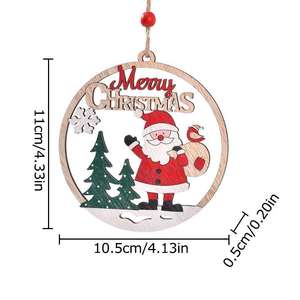 Custom Wooden Sign Hanging Ornament Personalized Laser Engraving for Housewarming Wedding <strong>Christmas</strong> Gift <strong>Office</strong> Home <strong>Decor</strong> - Product Image 5