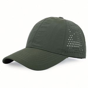 Gorra de Béisbol Impermeable Unisex de Secado Rápido con Orificios Cortados a Láser para Hombre, Venta al Por Mayor de Fábrica - Product Image 3