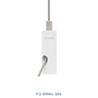 Pince à câble réglable en cuivre et laiton avec revêtement en poudre blanche OEM pour suspension de luminaires de plafond