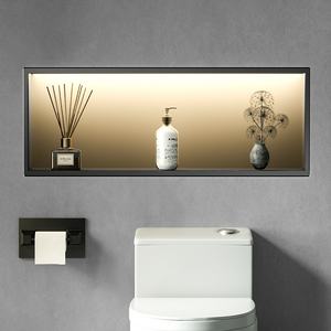 Fanda acier inoxydable <span class=keywords><strong>mur</strong></span> <span class=keywords><strong>niche</strong></span> armoire moderne horizontal métal meuble <span class=keywords><strong>TV</strong></span> cuisine salle de bain stockage intégré fini <span class=keywords><strong>mur</strong></span> - Product Image 3