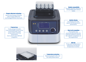 Mezclador Termostático de Metal con Control de Temperatura / Bloque de Calentamiento (2 en 1) Digitalmente Preciso HM100-Pro - Product Image 3