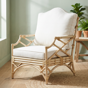 High Quality Rattan <b>Sofa</b> Living Room Furniture Rattan Cane <b>Frame</b> and Rattan Core Weaving Chair with Cushion and Backrest - Product Image 2