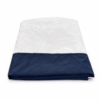 Tenda Sukkah Dua Warna 3x3m Putih Biru Dongker, Rangka Baja, Perlengkapan Sukkah, Tempat Berteduh untuk Pertemuan Komunitas