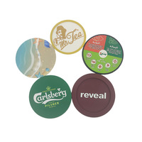 Sous-verres ronds personnalisés en PVC avec logo, imprimés UV, antidérapants, résistants à la chaleur et imperméables pour la maison, les cafés, les bars et les cadeaux