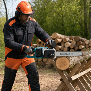 <span class=keywords><strong>Tronçonneuse</strong></span> sans fil professionnelle sans balais UCO23, guide-chaîne de 16 pouces, 25,5 m/s pour la coupe du bois, l'<span class=keywords><strong>élagage</strong></span> et la préparation de bois de chauffage - Product Image 5