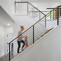 Rampe d'escalier DAIYA avec balustrade économique en acier galvanisé, balustrade en acier inoxydable