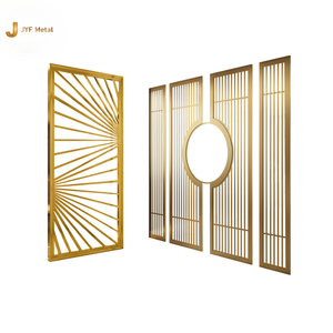 ฉากกั้นห้องสแตนเลส ดีไซน์ศิลปะทันสมัย รุ่น EX271 ผลิตด้วยเทคโนโลยีเลเซอร์ ปรับแต่งสี/ความหนาได้ ทนทาน ใช้งานง่าย - Product Image 1