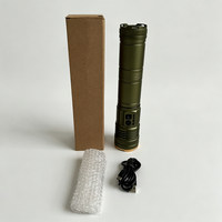 Lampe torche tactique en alliage d'aluminium rechargeable, lampe torche LED portative, utilisation en plein air, camping, randonnée, urgence