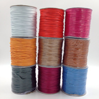 Cordon en polyester ciré de 2,5 mm, 100 mètres, de bonne qualité, personnalisé, vente en gros pour la fabrication de bijoux