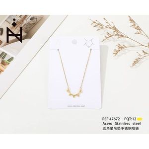 Collana con Ciondolo a Stella a Cinque Punte in Acciaio Inossidabile - Product Image 3