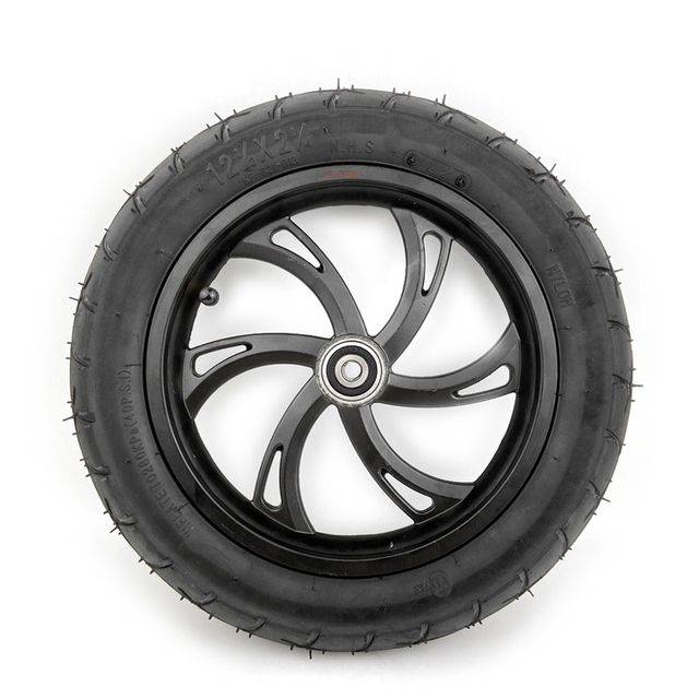 12 1/2 X 2 1/4 12 Inch Bicycle Wheels for Bicycles with Disc Brakes and Inflatable Inner Tubes