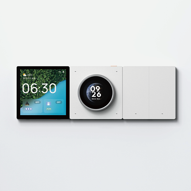 New Wifi 1.6 Inch Knob Screen Smart Control Panel Pomodoro Alamm Clock Display Tuya Smart Light Switch With Custom Scenes Villa