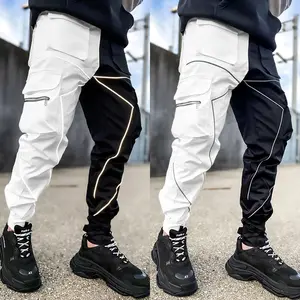 Homme Pantalon Casual Cargo Chino Jeans Sport Jogging Slim Fit