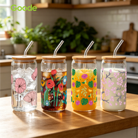 Goode Super Fast Blue Hedgehog Kartun UV untuk Pembungkus Gelas PET 16oz Ramah Lingkungan Tahan Air Anti Gores Viskositas Tinggi