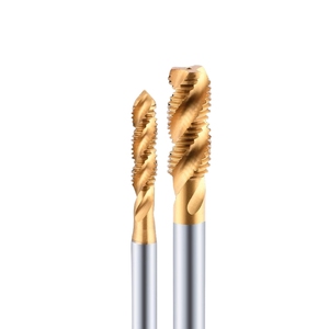 Tornillo de ranura de flauta en espiral HSS, rosca de revestimiento TICN de estaño que contiene cobalto, grifo de máquina de grifo de acero inoxidable, 2. - Product Image 1