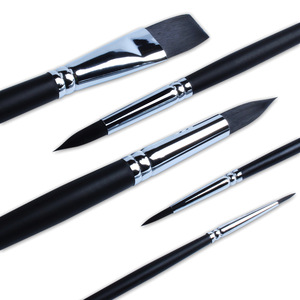Pennello per Acquerello con Manico in Legno e Setole in Nylon Personalizzabile, Pennello per Artisti all'Ingrosso per Dipingere - Product Image 6