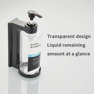 Tre distributori di sapone a mano a muro in plastica <span class=keywords><strong>porta</strong></span> bottiglie per <span class=keywords><strong>doccia</strong></span> - Product Image 6