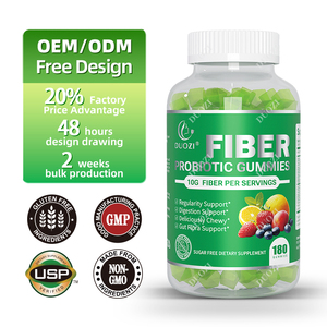 Gomitas Probióticas con Fibra Prebiótica DUOZI, Sin Azúcar, Suplemento Dietético, 180 Gomitas para el Apoyo Inmunológico y Digestivo - Product Image 1