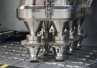 Machine de remplissage et d'emballage de capsules de café entièrement automatique à six voies, haute vitesse, en acier inoxydable, haute efficacité, plastique/papier