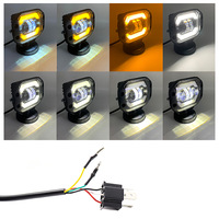 Barra de Luz LED de Trabajo de 5 Pulgadas, Montaje Empotrado, H4, Todoterreno, 4X4, Faro Delantero, Atv, Niva, Lada, JK, TJ, Coche, 12V, 24V, Luz Antiniebla LED para Conducción