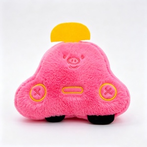 Peluche taxi personnalisée, peluche en forme de cochon, peluche voiture rose - Product Image 2