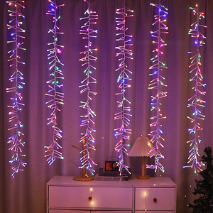 Nhà Máy LED Ánh Sáng Câu Cá <span class=keywords><strong>Net</strong></span> Icicle Twinkle Cổ Tích Ánh Sáng Cho Motif DIY Ngoài Trời Rèm Trong Nhà Xmas Tree Đảng Wedding Tường Trang Trí Nội Thất - Product Image 1