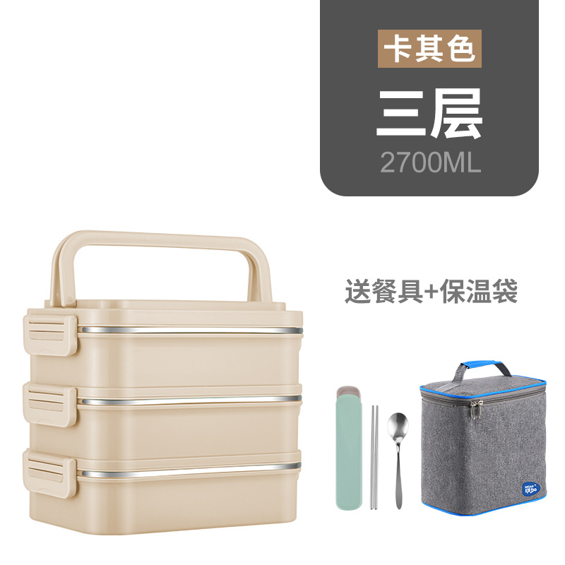 3 tier with tableware+warming bag