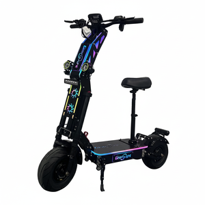 STOCK USA Livraison gratuite G14 72V 10000W Double moteur 13 pouces Pneu gras tout-terrain Batterie 35ah Trottinette électrique pliable avec lumières RVB - Product Image 1