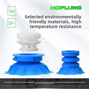 STP35S/60S Manipulador de silicona de succión azul y blanco para embalaje blando, ventosa de vacío para apertura de bolsas con borde labial, accesorio industrial - Product Image 2