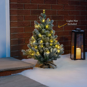 Eaglegifts Giáng Sinh Trang Trí Nguồn Cung Cấp Bàn Nhựa Nhân Tạo Cây Giáng Sinh 60Cm Tuyết Đổ Xô Nhỏ Bảng Cây Giáng Sinh - Product Image 6