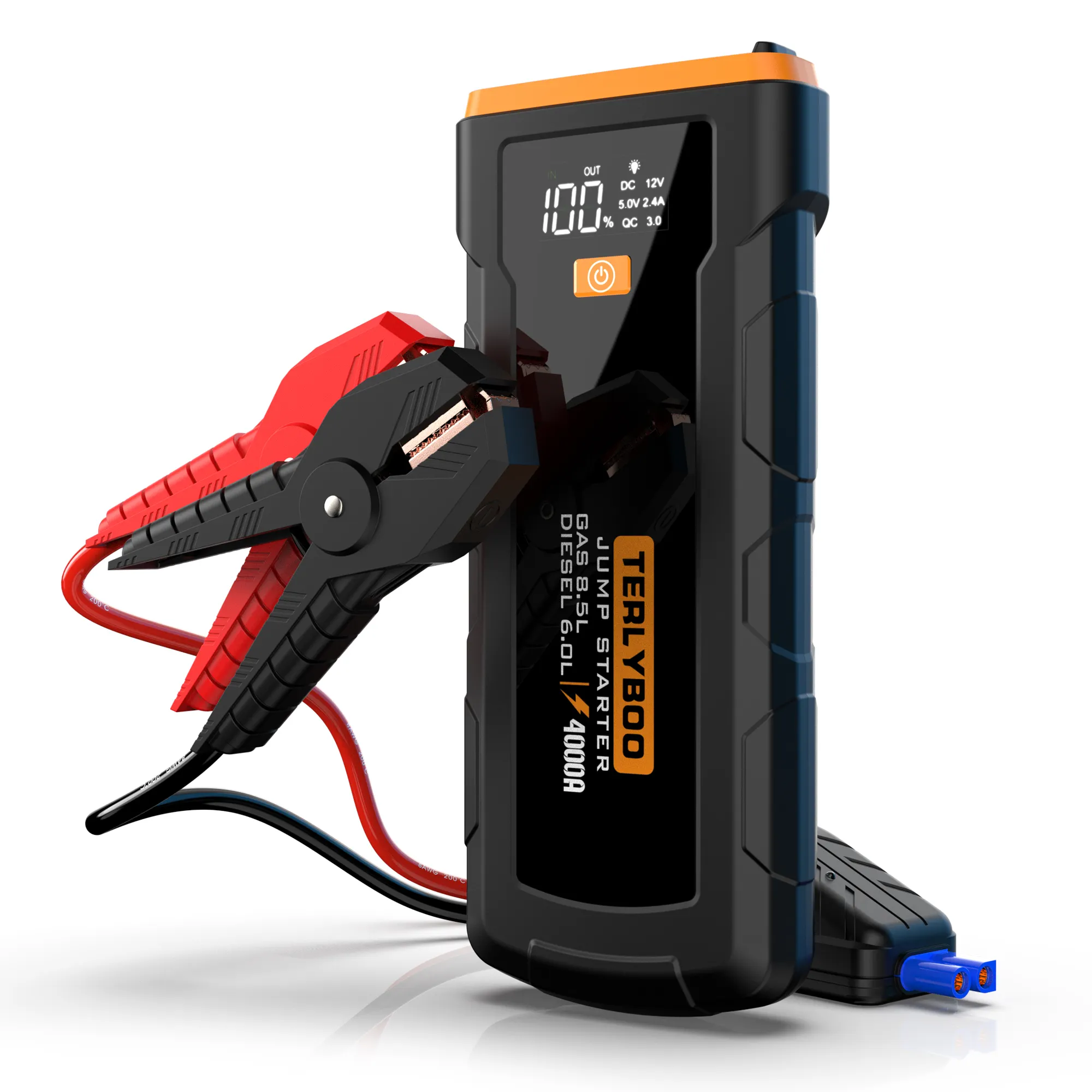 4000A 12V Lithium Multi-Function Emergency Portable Vehicle Car Battery Booster Pack High Power Bank Jump Starter