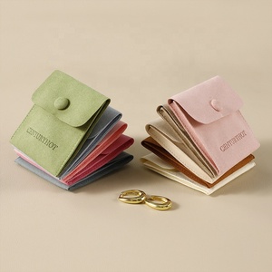 Bolsas de Joyería de Microfibra PUPPYSEW de 8*8cm, Bolsas de Embalaje de Joyería de Terciopelo, Bolsa de Joyería Personalizada con Logotipo - Product Image 3