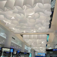 Papier texturé français KAVI - Fibre de polyester de luxe - Installation suspendue pour la décoration intérieure du plafond - Décoration transparente